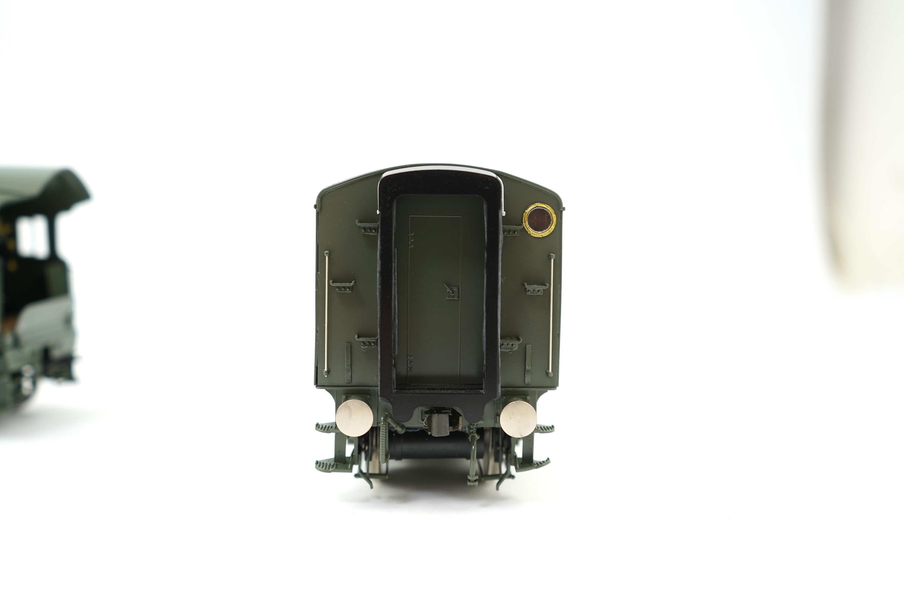 An 0 Gauge L.H. Loveless & Co. by F M Models, model of LNER Class W1 ‘Hush Hush’ 10000, 4-6-4 streamlined tender locomotive, powered for two rail operation, with original box.